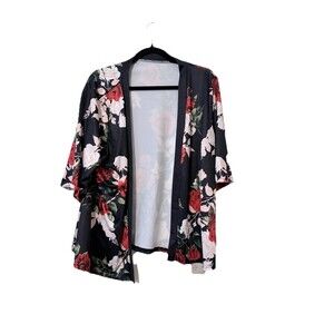 Emery Rose Floral Rose Top 1X NWT Office Professional
